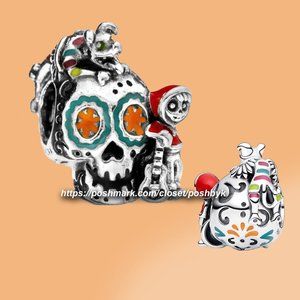 Pandora Coco Miguel & Dante Skull Glow-in-the-dark Charm 792817C01